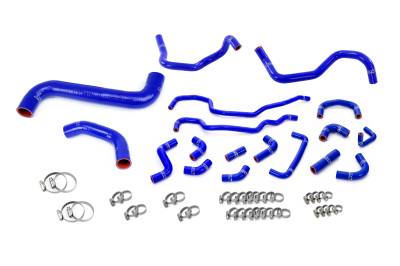 HPS Performance - HPS Performance 57-2318-BLUE 3-Ply Silicone Radiator/Heater Hose Kit Blue