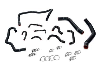 HPS Performance - HPS 57-2281-BLK High Temp 3-Ply Reinforced Silicone Radiator/Heater Hose Kit Blk
