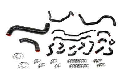 HPS Performance - HPS Performance 57-2318-BLK 3-Ply Silicone Radiator/Heater Hose Kit Black