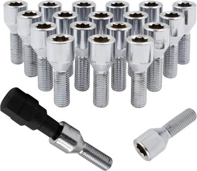 Coyote Premium Wheel Accessories - Coyote 85K548-28 Acorn Seat Tuner Bolt Lug Pack M14x1.5 x 28mm 20-Lugs