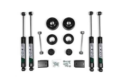Zone Offroad - Zone Offroad ZONJ30F 2" Coil Spacer Lift Kit w/FOX Shocks for 18-24 Wrangler JL