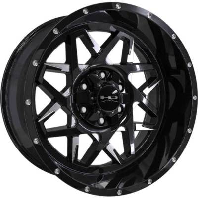 HD Wheels - HD Wheels CA201066-40ML3 Caliber 20x10 6x5.5/135 -40mm Gloss Black/Milled