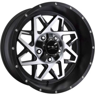 HD Wheels - HD Wheels CA2090560SBM Caliber 20x9 5x5.0/5.5 0mm Satin Black/Machined