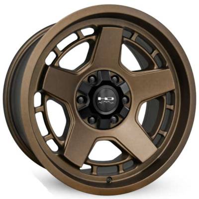 HD Wheels - HD Wheels AT1790590BRZ Atlas 17x9 5x120/5.0 0mm Satin Bronze