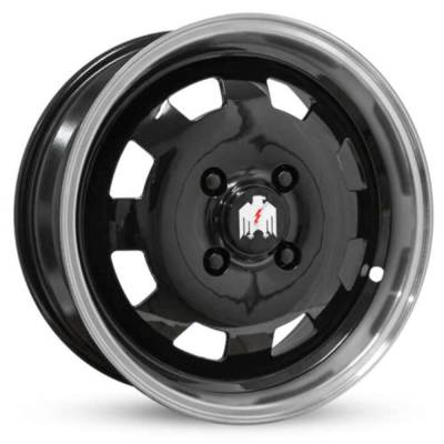 HD Wheels - HD Wheels MO17703140BK Moon 17x7 4x130 40mm Gloss Black/Machined