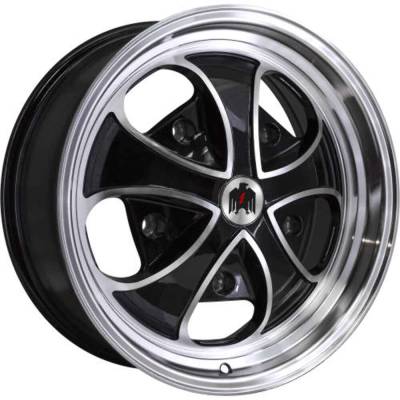 HD Wheels - HD Wheels FA15553220BK Falcon 15x5.5 5x205 20mm Gloss Black/Machined