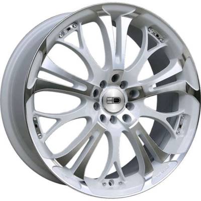 HD Wheels - HD Wheels SO18752342WM Spinout 18x7.5 5x112/4.5 42mm Gloss White/Machined