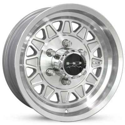 HD Wheels - HD Wheels HD175675820GSFM-HC HDT 17.5x6.75 8x6.5 0mm Gloss Silver/Machined
