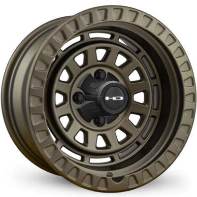 HD Wheels - HD Wheels VE147042-14BRZ Venture 14x7 4x4.0 -14mm Satin Bronze