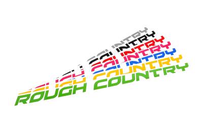Rough Country Suspension Systems - Rough Country 4170BM 27" Fender Decal Matte Black