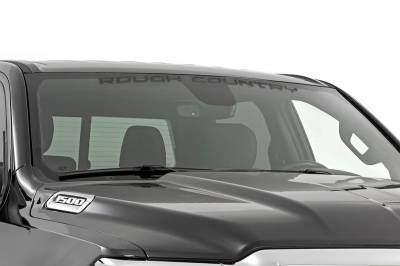 Rough Country Suspension Systems - Rough Country 4166BG Decal 3.6" x 35" Gloss Black