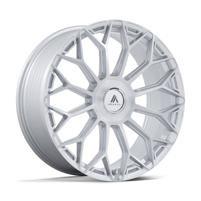 Asanti - Asanti AB051 ENVOY 22x10 6x5.5 20mm Gloss Silver/Brushed AB051SR22106120