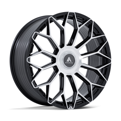 Asanti - Asanti AB051 ENVOY 24x10 5x112/120 35mm Gloss Black/Machined AB051BD24105935