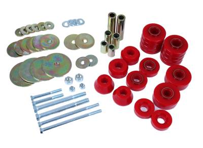 Energy Suspension - Energy Suspension 3.4163R Hyper-Flex Body Mount Set Red