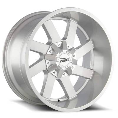 Off Road Monster - Off Road Monster M80 22x12 BLANK -44mm Brushed Silver M80212000N44BFS