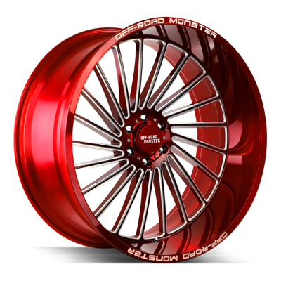 Off Road Monster - Off Road Monster M27 26x12 6x5.5 -44mm Candy Red/Milled M27612639N44RML