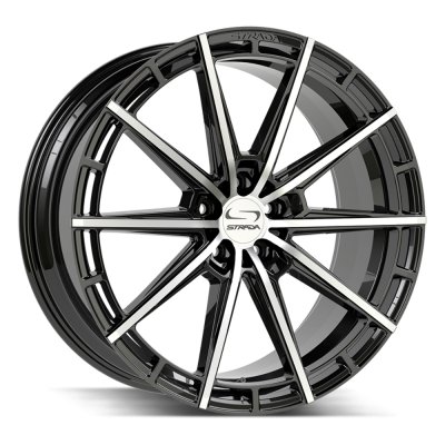 Strada - Strada Wheels PALO 18x8.5 5x4.5 30mm Gloss Black/Machined SF7088551430GBM