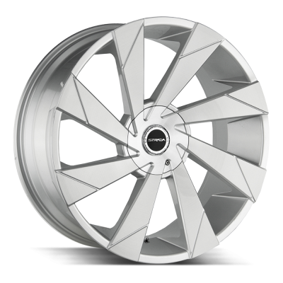 Strada - Strada Wheels MOTO 22x9 5x4.5/120 35mm Brushed Silver S62250135BFS