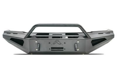 Fab Fours - Fab Fours DR19-RS4462-1 Red Steel Front Bumper for 19-22 2500/3500