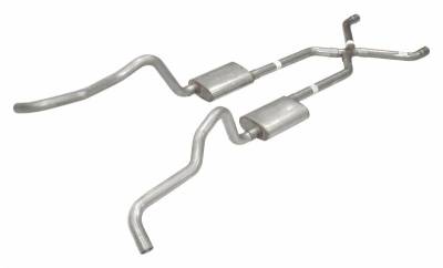 Pypes Performance Exhaust - Pypes SGC16 No Muffler Exhaust System 2.5" w/X-Pipe for Chevrolet Bel Air