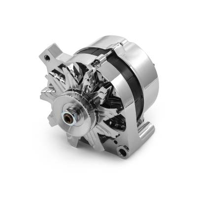 Speedmaster - Speedmaster PCE360.1011 Ford 63-86 Chrome 100A V-Belt Alternator