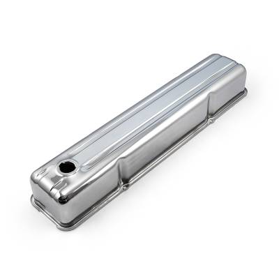 Speedmaster - Speedmaster PCE314.1034 Chevy 235 I6 1950-62 Chrome Steel Valve Cover 3.875 Tall