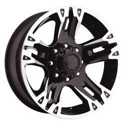Ultra - Ultra Wheel 235-6881B 16X8 8x6.50 -06 125 Gloss Black w/Diamond Cut & Clear Coat
