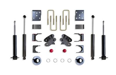 MaxTrac - MaxTrac K333224S-4 2"/4" Lowering Kit w/Struts for 15-25 Ford F150 4WD