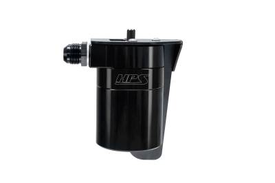 HPS Performance - HPS Performance 860-023WB Plug & Play Oil Catch Can Kit Wrinkle Black