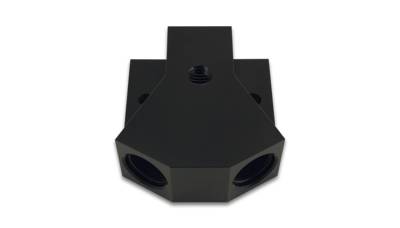 Vibrant Performance - Vibrant 10894 Y-Block w/1/8" NPT Port Single Size -10 ORB Dual Size -8 ORB