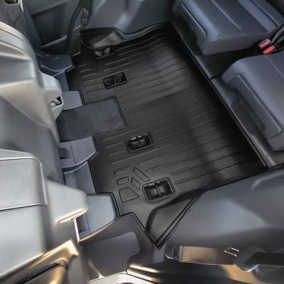 SMARTLINER - SMARTLINER A0750/B0750/C0750 Black 3Row Floor Liners for Lexus GX550 & Toyota LC