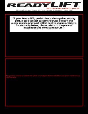 ReadyLift - ReadyLift 67-31320 Front Upper Control Arms for 11-19 GM 2500HD/3500HD