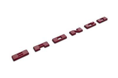 Ford Performance Parts - Ford Performance M-1447-BRD BRONCO RED GRILLE LETTERS