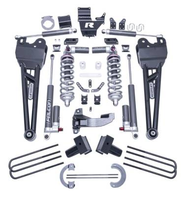 ReadyLift - ReadyLift 43-23450 4" Coilover Radus Arm Lift Kit Max3.3 Shock for 23-26 Ford SD