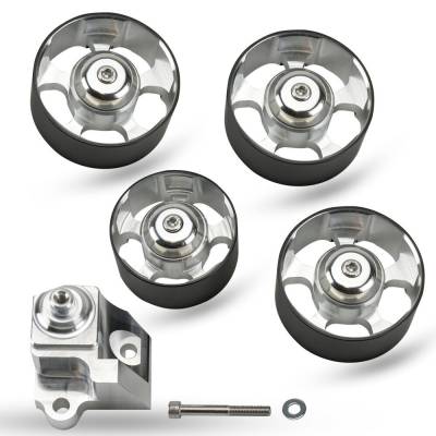Metco Motorsports - Metco MS Auxiliary Idler Bracket w/Single Bearing Pulleys 03-04 Cobra MCI-KIT