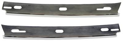 Auto Metal Direct - AMD W-756 LH/RH Roof Panel Vertical Moldings Pair for 70-81 Pontiac/Chevy