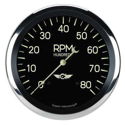 Classic Instruments - Classic Instruments CL71SRC Classic Series 4-5/8" Tachometer Gauge