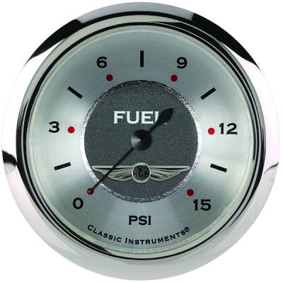 Classic Instruments - Classic Instruments AW345SRC All American 2-5/8 Fuel Pressure 15 PSI Gauge