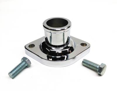 PRW - PRW 5244093 Water Neck Outlet for Mopar V6/V8/Slant6 Cast Iron Chrome