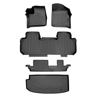 SMARTLINER - SMARTLINER Black 3-Row Floor +Behind 3rd Cargo Liner for Enclave/Traverse/Acadia