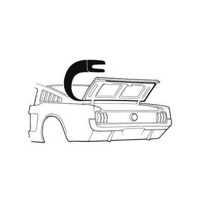 Scott Drake - Scott Drake C5ZZ-6343720-B 64-66 Ford Mustang Deck Lid Seal