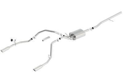 Borla - Borla Exhaust 140535 Touring Cat-Back System 14 Silverado 1500
