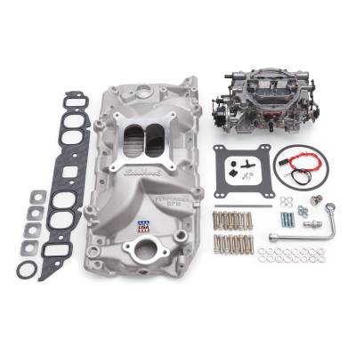 Edelbrock - Edelbrock 2062 Single-Quad Manifold & Carb Kit