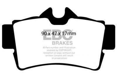 EBC Brakes - EBC Brakes DP21156 Greenstuff 2000 Series Sport Brake Pads for 94-04 Mustang