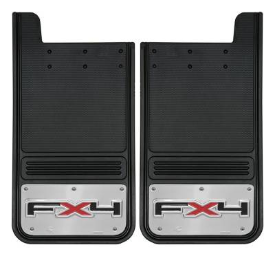 Gatorback - Gatorback 12"x23" Universal Black Mud Flaps FX4 Logo GB1223FX4