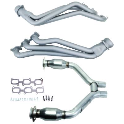BBK Performance Parts - BBK 16423 1.75" Long Tube Headers w/Short Midpipe 15-17 Mustang V6