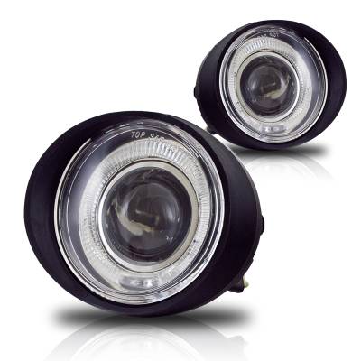 Winjet - Winjet CFWJ-0092-C Halo Projector Fog Lights for Select 03-07 Nissan/Infiniti