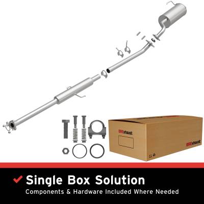 BRExhaust - BRExhaust 106-0722 Direct-Fit Exhaust System for 02-06 Honda CR-V 2.4L