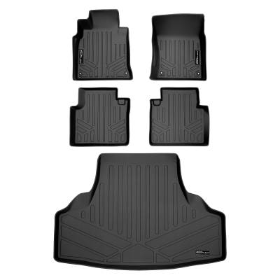 SMARTLINER - Smartliner SA0408/B0408/D0408 Front/Rear BlackFloor Liners for Infiniti Q70