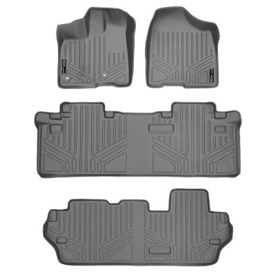 SMARTLINER - Smartliner SA2128/B2083/C2083 Gray Front/Rear Floor Liners for Toyota Sienna